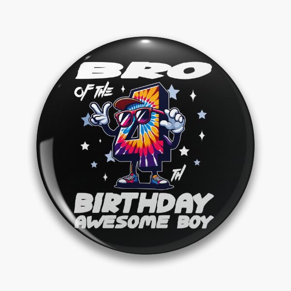 Item preview, Bro of the Birthday Boy Tie-Dye Theme designed and sold by Jungle Hub.