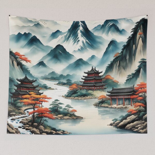 Item preview, China mountain and river designed and sold by JackFreestone.