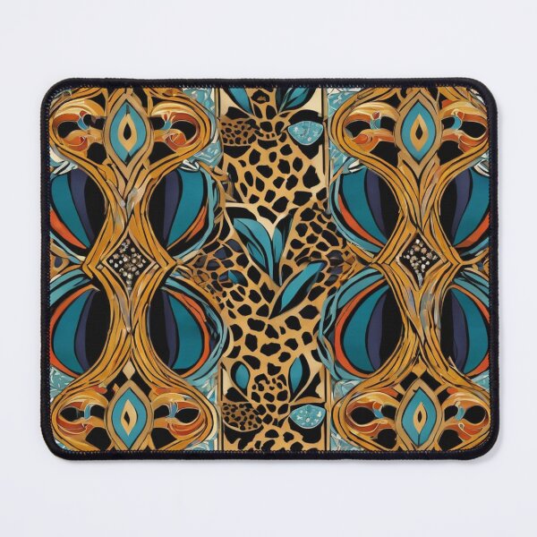 Item preview, Art nouveau inspired Leopard print designed and sold by tatty58.