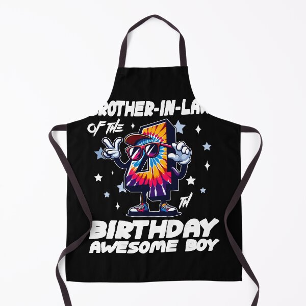 Artikelvorschau, Geburtstagskind 4 Jahre Tie Dye Bruder entworfen und verkauft von Jungle Hub.