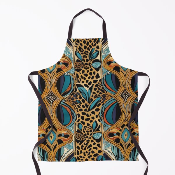 Item preview, Art nouveau inspired Leopard print designed and sold by tatty58.