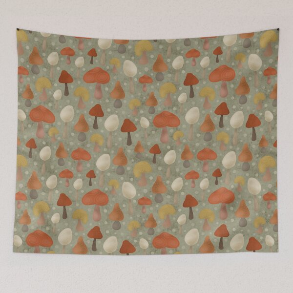 Item preview, Cottagecore Mushrooms Psychedelic designed and sold by NinniShop.