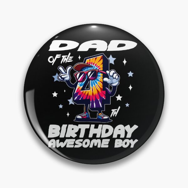 Item preview, Dad Of The Birthday Boy Awesome Tie Dye designed and sold by Jungle Hub.