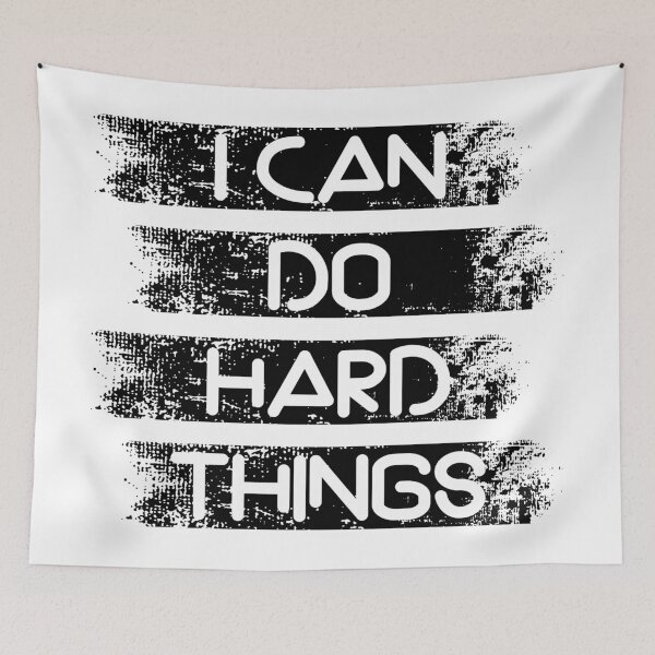 Item preview, I Can Do Hard Things designed and sold by Hairball-Pets.