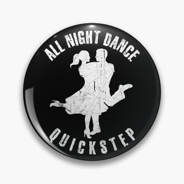 Item preview, White silhouette of a couple dancing quickstep designed and sold by HarridanCreates.