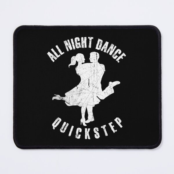 Item preview, White silhouette of a couple dancing quickstep designed and sold by HarridanCreates.