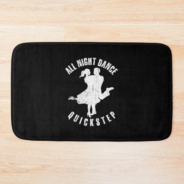 Item preview, White silhouette of a couple dancing quickstep designed and sold by HarridanCreates.