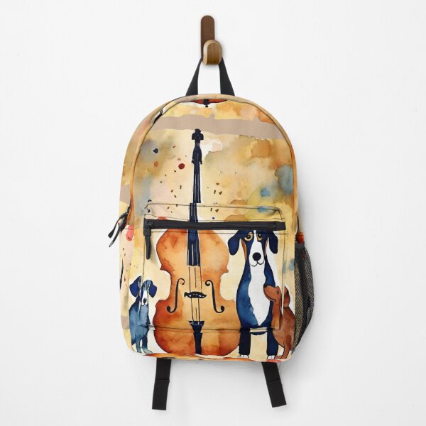 Item preview, Sausage dog art - pups and a cello watercolor designed and sold by VickyJo111.