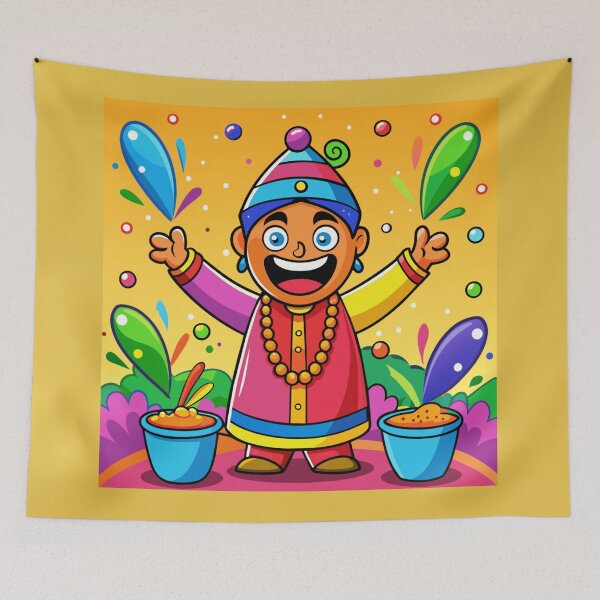 Item preview, Holi Festival is full with colors designed and sold by MeraStyle.