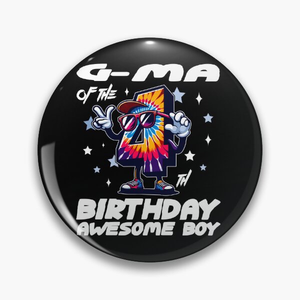 Item preview, G-ma Of The Birthday Boy Awesome Tie Dye designed and sold by Jungle Hub.