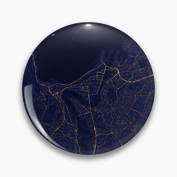 Item preview, Trondheim, Norway Map - City At Night designed and sold by deMAP.