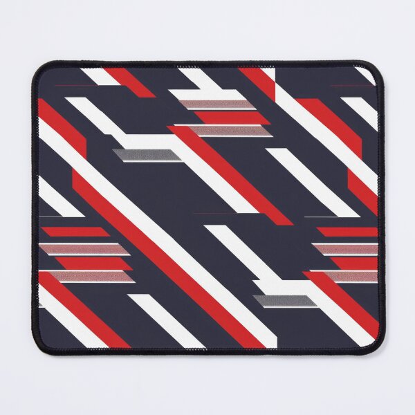 Item preview, Abstract Geometric Red, White, and Blue Pattern designed and sold by ImagineCorner.