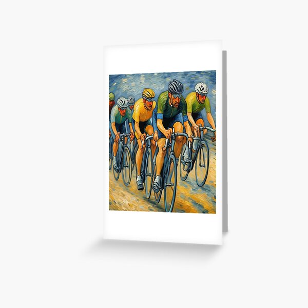 Item preview,  "Thrilling Cycling Race: Pedaling Towards Victory" designed and sold by Artisticanvas.