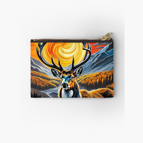 Item preview, Deer Against a Swirling Sun, Ai Generated Art  designed and sold by ACC .