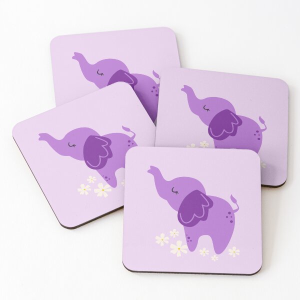 Item preview, Cute Purple Elephant designed and sold by AnulaArt.
