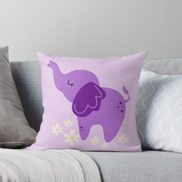 Item preview, Cute Purple Elephant designed and sold by AnulaArt.
