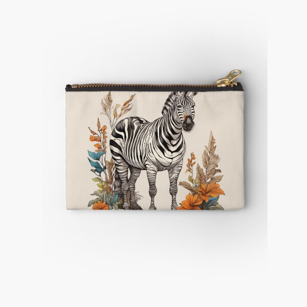 Item preview, Floral Zebra Drawing designed and sold by PolygonPinnacle.