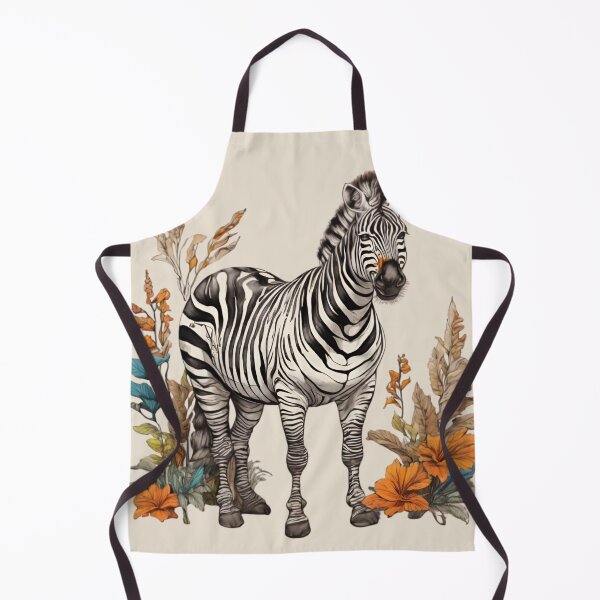 Item preview, Floral Zebra Drawing designed and sold by PolygonPinnacle.