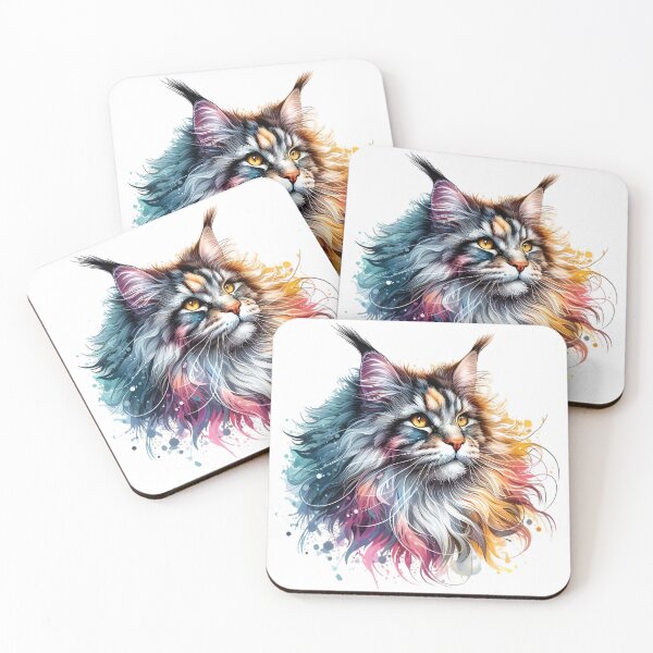 Item preview, A beautiful colorful cat designed and sold by Marcoshop10.