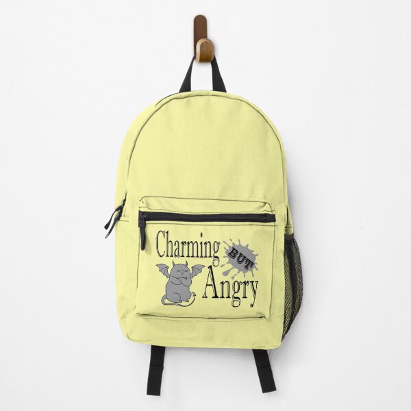 Item preview, Charming but angry little devil cat funny quote designed and sold by CutieBlue.
