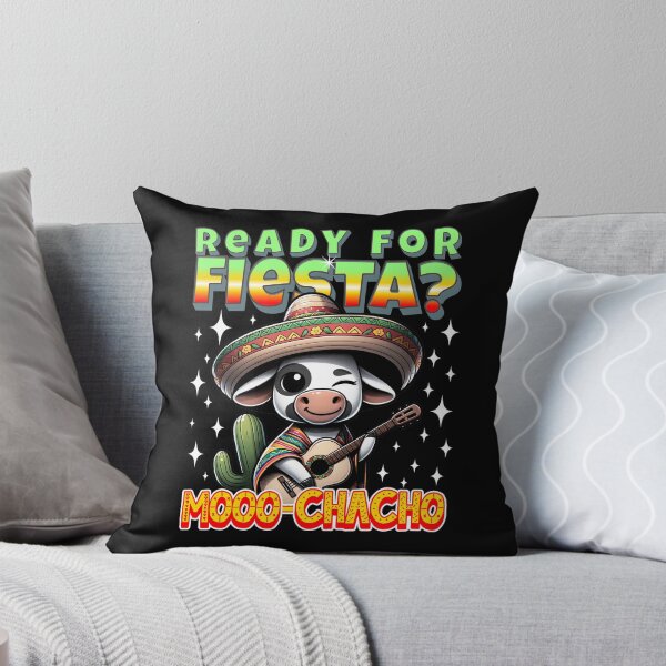 Item preview, Fiesta Shirt with funny cow pun - Mooo-chacho designed and sold by SpecialtiesShop.