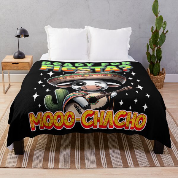 Item preview, Fiesta Shirt with funny cow pun - Mooo-chacho designed and sold by SpecialtiesShop.