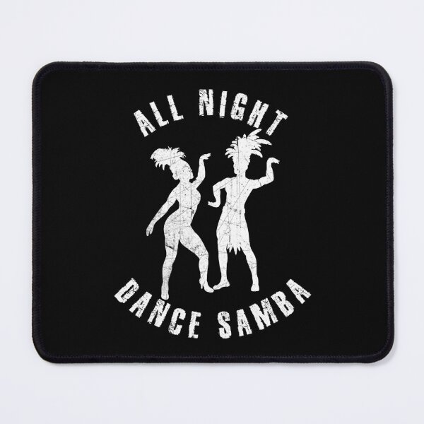 Item preview, White silhouette of a couple dancing samba designed and sold by HarridanCreates.