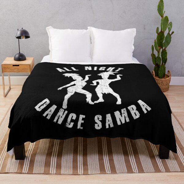 Item preview, White silhouette of a couple dancing samba designed and sold by HarridanCreates.