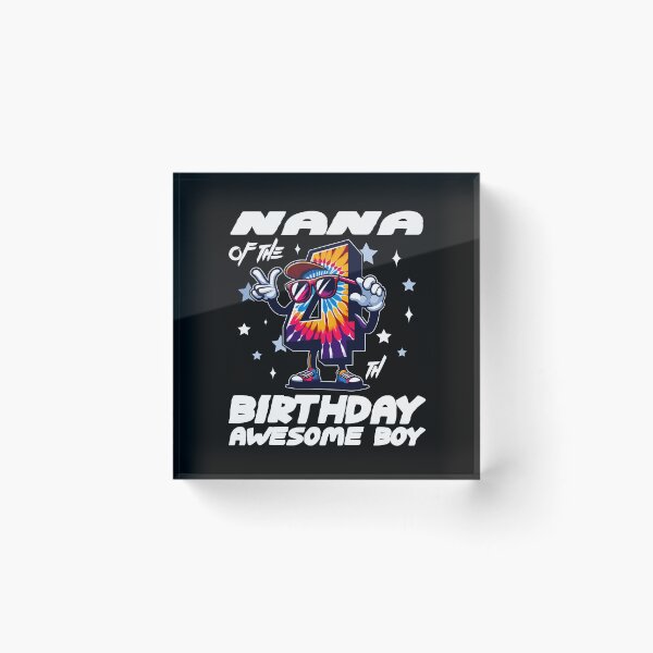 Item preview, Nana Of The Birthday Boy Awesome Tie Dye designed and sold by Jungle Hub.