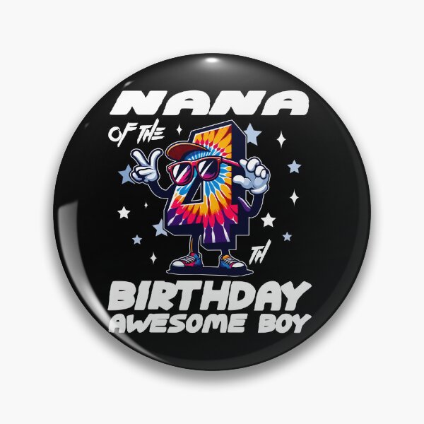 Item preview, Nana Of The Birthday Boy Awesome Tie Dye designed and sold by Jungle Hub.