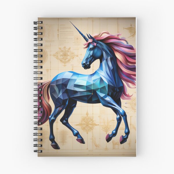 Item preview, Unicorn Davinci schema style Geometric / Geometric animal design designed and sold by GeometricPets.