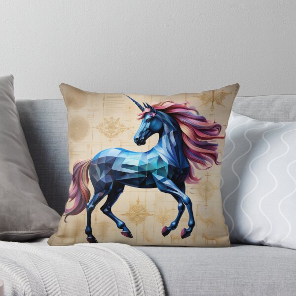 Item preview, Unicorn Davinci schema style Geometric / Geometric animal design designed and sold by GeometricPets.