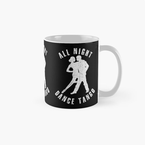 Item preview, White silhouette of a couple dancing tango designed and sold by HarridanCreates.
