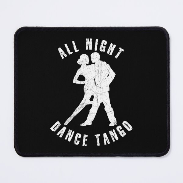 Item preview, White silhouette of a couple dancing tango designed and sold by HarridanCreates.