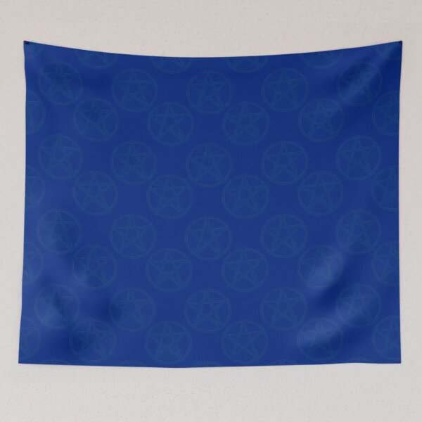 Item preview, Bight Blue Stone Pentagrams designed and sold by stickypixie.