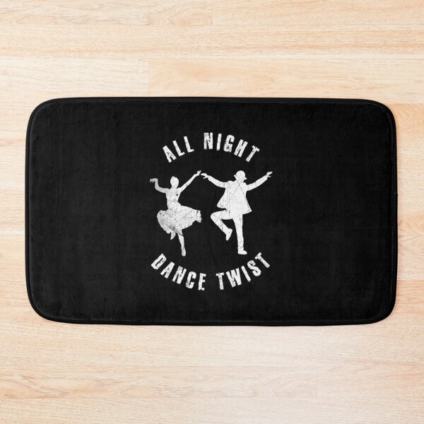 Item preview, White silhouette of a couple dancing twist designed and sold by HarridanCreates.