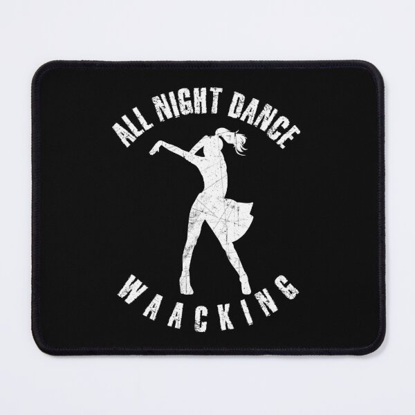 Item preview, White silhouette of a woman dancing waacking designed and sold by HarridanCreates.