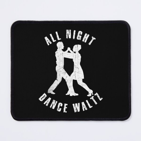 Item preview, White silhouette of a couple dancing waltz designed and sold by HarridanCreates.
