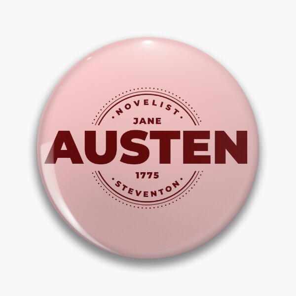 Item preview, JANE AUSTEN (Fan Shield) Austen Pink designed and sold by frikybomb.
