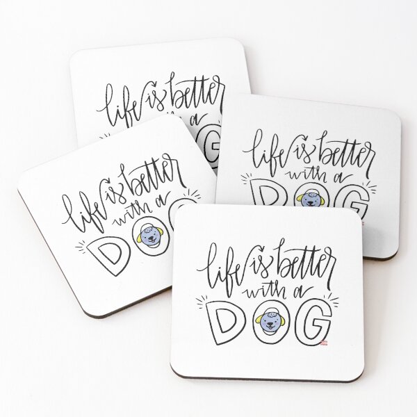 Item preview, life is better with a dog designed and sold by BaconLines.