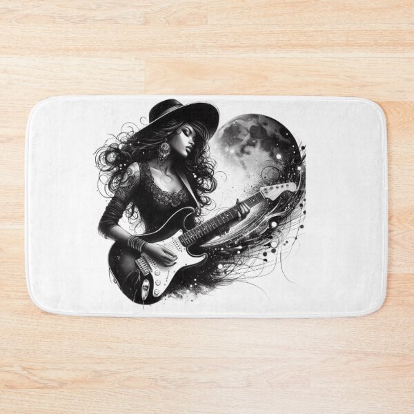 Item preview, “Electric Harmonies: The Guitarist and his Bewitching Riffs” designed and sold by CHRIST5000.