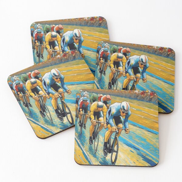 Item preview, "Thrilling Track Cycling Race: Speeding to Victory" designed and sold by Artisticanvas.