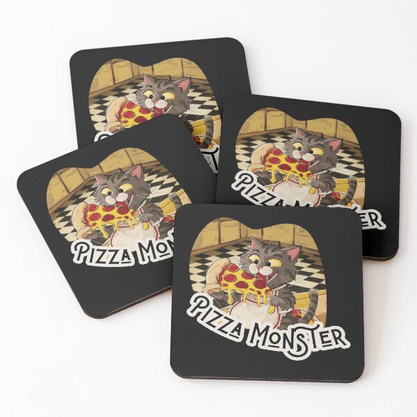 Item preview, Pizza Monster Cat designed and sold by Psycho-Crazy.