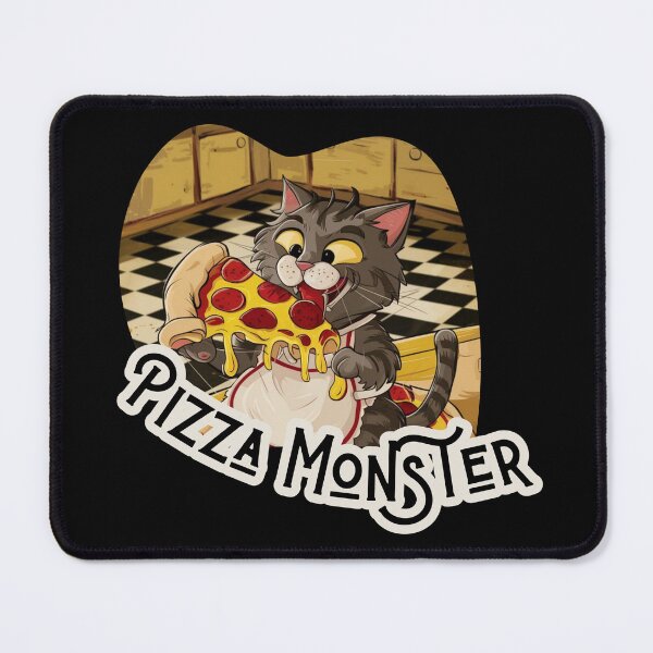 Item preview, Pizza Monster Cat designed and sold by Psycho-Crazy.
