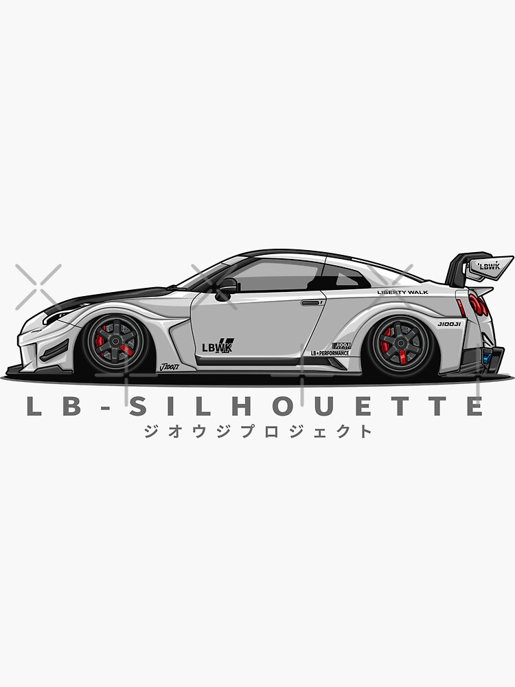 LBWK Silhouette GTR R35 (Ultimate White) | Sticker