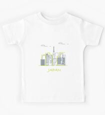 Unusual Japanese architecture. Kids Tee