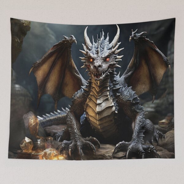 Item preview, European Dragon: Guardian of Ancient Treasures designed and sold by MysticFable.