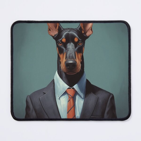 Item preview, Doberman. Doberman dog. Doberman in a suit. Doberman lover designed and sold by Tsifra.