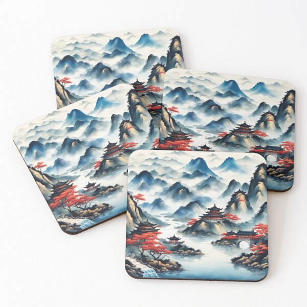 Item preview, China mountain village and river designed and sold by JackFreestone.