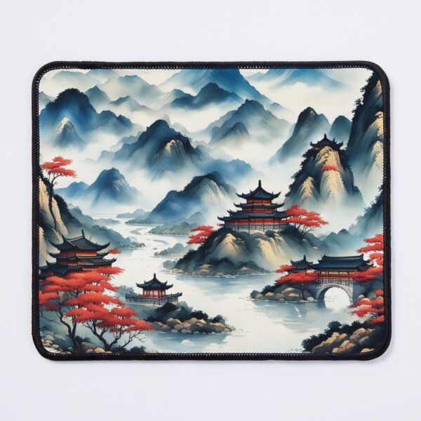 Item preview, China mountain village and river designed and sold by JackFreestone.